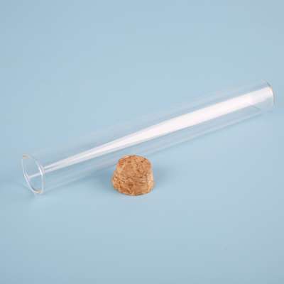 Wholesale glass test tube with cork customized tube factory price