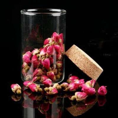 2018 Hot Popular glass tea packing tube with cork