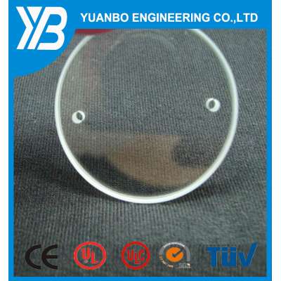 soda-lime material glass panel with hole, perforated glass panel